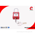 38mm  steel shackle safety types of padlock with red bodies